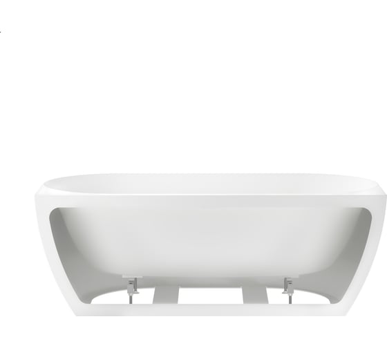 Пристенная акриловая ванна Wellsee Belle Spa 2.0 170x80 см в наборе 4 в 1 235901002