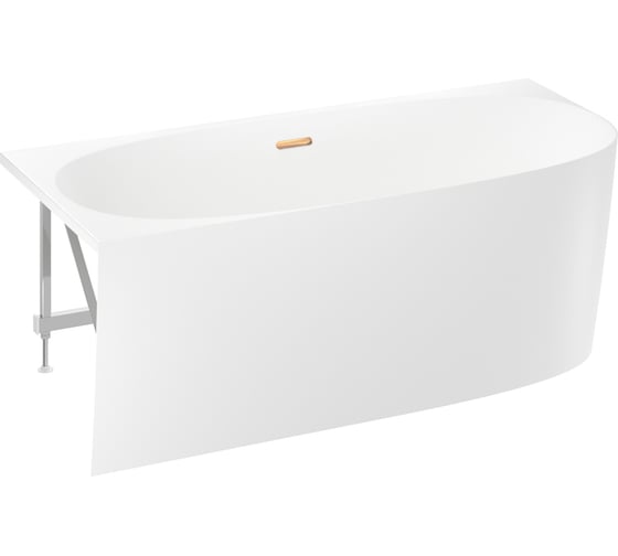 Угловая акриловая ванна Wellsee Belle Spa 2.0 160x75 см (левый разворот) в наборе 4 в 1 235802004