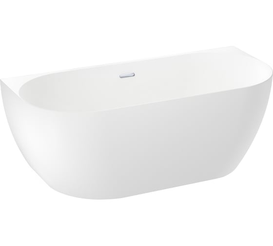 Пристенная акриловая ванна Wellsee Belle Spa 2.0 170x80 см в наборе 4 в 1 235901001