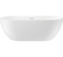 Отдельностоящая акриловая ванна Wellsee Chic Riviera 179x85 см в наборе 4 в 1 236803001