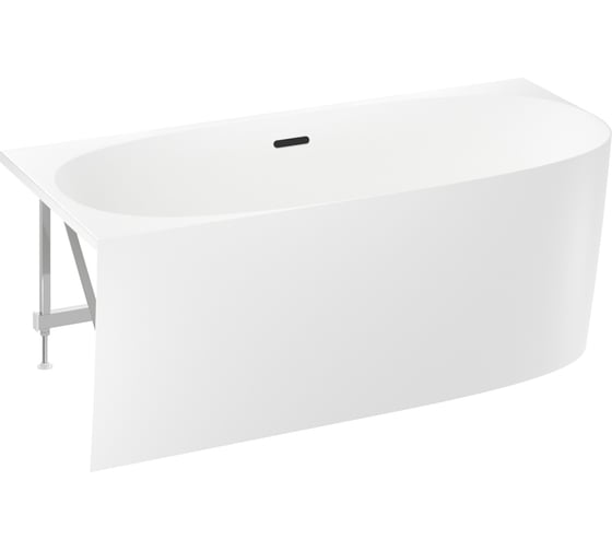 Угловая акриловая ванна Wellsee Belle Spa 2.0 160x75 см (левый разворот) в наборе 4 в 1 235802003