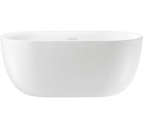 Отдельностоящая акриловая ванна Wellsee Chic Riviera 149x78 см в наборе 4 в 1 236801002