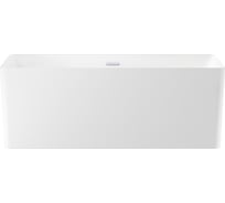 Отдельностоящая акриловая ванна Wellsee Pure BY 166x77 см  в наборе 4 в 1 230701001