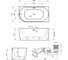 Угловая акриловая ванна Wellsee Belle Spa 150x75 см (правый разворот) в наборе 4 в 1 235702002 10