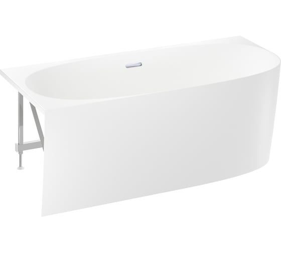 Угловая акриловая ванна Wellsee Belle Spa 2.0 160x75 см (левый разворот) в наборе 4 в 1 235802001