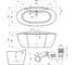 Отдельностоящая акриловая ванна Wellsee L’aster 175x85 см в наборе 4 в 1 236301004 10