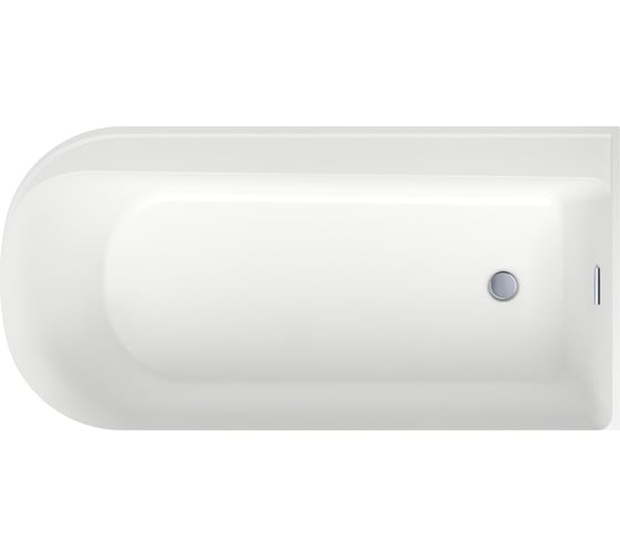 Отдельностоящая акриловая ванна Wellsee Camellia 167x82 см (правый разворот) в наборе 4 в 1 236102001