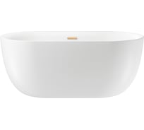 Отдельностоящая акриловая ванна Wellsee Chic Riviera 149x78 см в наборе 4 в 1 236801004