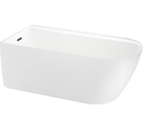 Отдельностоящая акриловая ванна Wellsee Camellia 167x82 см (левый разворот) в наборе 4 в 1 236101003