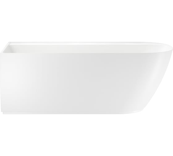 Отдельностоящая акриловая ванна Wellsee Camellia 167x82 см (левый разворот) в наборе 4 в 1 236101003