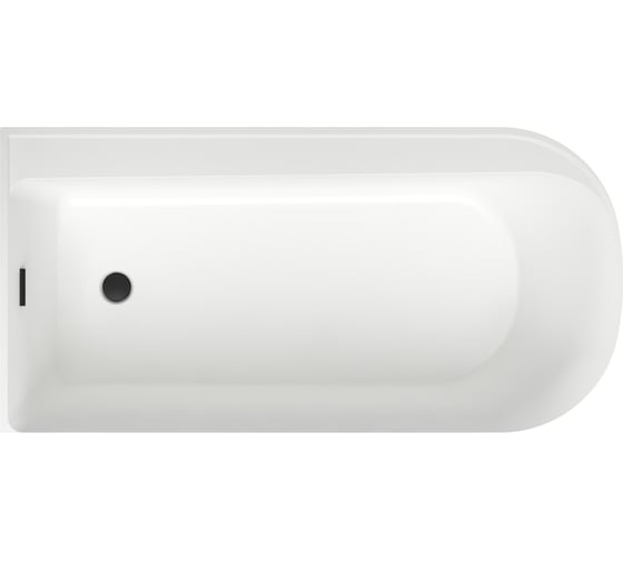 Отдельностоящая акриловая ванна Wellsee Camellia 167x82 см (левый разворот) в наборе 4 в 1 236101003