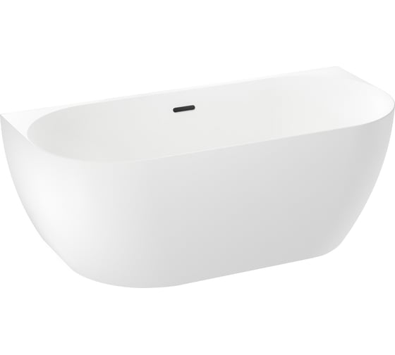 Пристенная акриловая ванна Wellsee Belle Spa 2.0 170x80 см в наборе 4 в 1 235901003