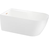 Отдельностоящая акриловая ванна Wellsee Camellia 2.0 167x82 см (левый разворот) в наборе 4 в 1 236201004