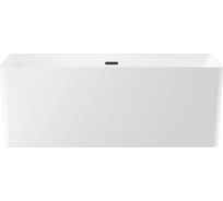 Отдельностоящая акриловая ванна Wellsee Pure BY 166x77 см  в наборе 4 в 1 230701003