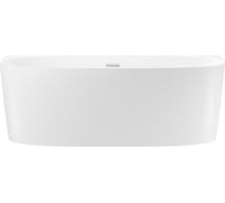 Пристенная акриловая ванна Wellsee Belle Spa 2.0 170x75 см в наборе 4 в 1 235804001