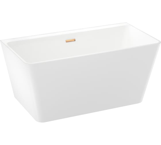 Отдельностоящая акриловая ванна  Wellsee Graceful Pro 140x74 см  в наборе 4 в 1 230901004