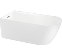 Отдельностоящая акриловая ванна Wellsee Camellia 2.0 167x82 см (левый разворот) в наборе 4 в 1 236201003