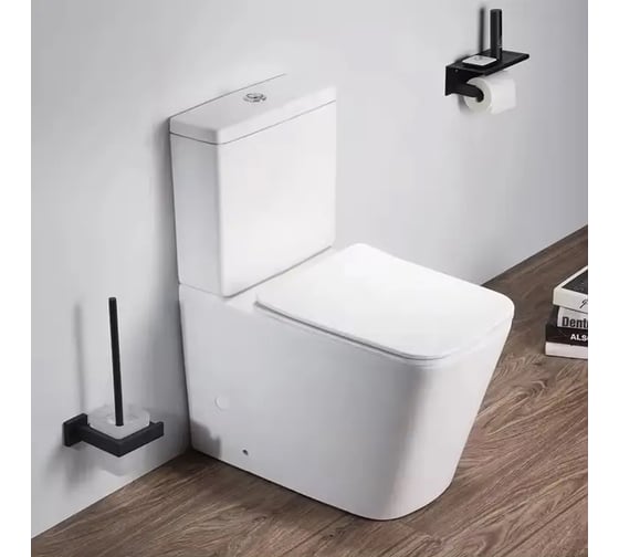 Унитаз-компакт напольный Cerutti SPA MAIELLA безободковый, сиденье дюропласт с микролифтом 10314