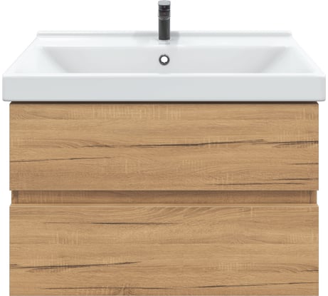 Тумба подвесная Sanstar Lavanti 80 с раковиной Фест 80 (комплект) для ванной комнаты Дуб вотан 441.1-1.4.1.КФЕС