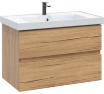 Тумба подвесная для ванной комнаты Sanstar Lavanti 70 с раковиной Грейс 70 (комплект) Дуб вотан 440.1-1.4.1.КГРЕ
