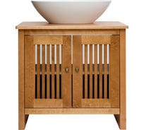 Напольная тумба с раковиной Orange Capri-2 75 см, тик OCT-75TU+RA