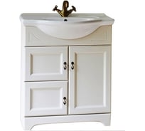 Напольная тумба с раковиной Orange Классик 75 F7-75TU3+RA белая