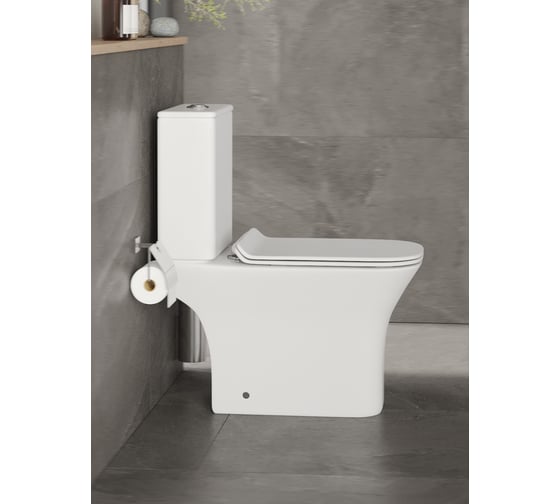 Безободковый унитаз-компакт Orange C02-000w с микролифтом, белый