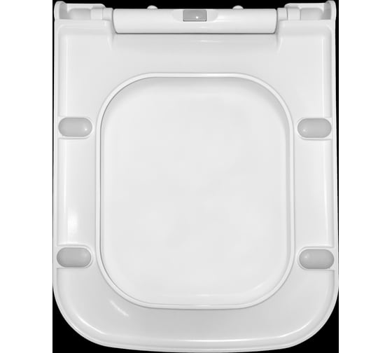 Подвесной унитаз BERGES Quad Rimless 51 см, cидение дюропласт Quad Slim SO 082104