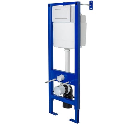 Инсталяция для скрытого монтажа унитаза BERGES АТОМ 410 кнопка белая 040333