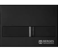 Инсталляция для скрытого монтажа унитаза BERGES NOVUM кнопка L5 Soft Touch черная 040215 549549