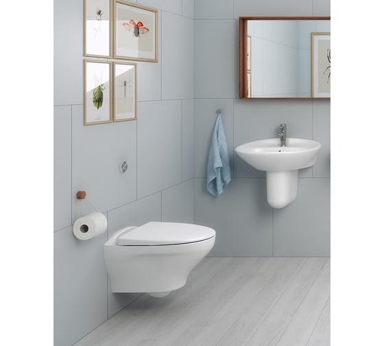 Подвесной унитаз Gustavsberg 8330 Estetic безободковый SC/QR GB1183300R1030