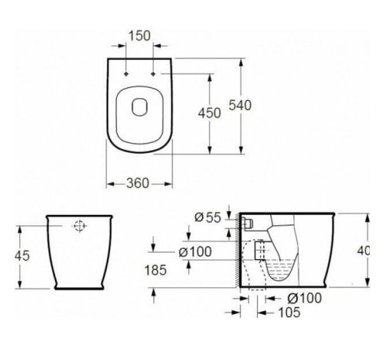 Напольный унитаз Imex CB10150 Genesis 00188784