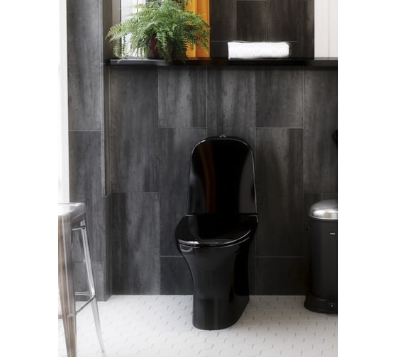 Безободковый унитаз Gustavsberg 8300 Estetic SC/QR крепление клей GB1183002S0231G