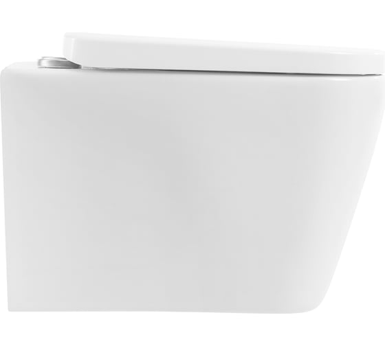 Унитаз подвесной безободковый с быстросъемным сидением с миколифтом BelBagno ALBANO BB120CHR/BB120SC