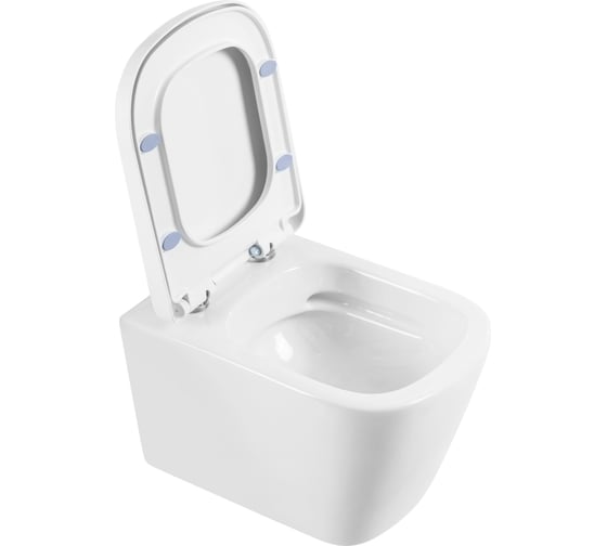 Унитаз подвесной безободковый с быстросъемным сидением с миколифтом BelBagno ALBANO BB120CHR/BB120SC