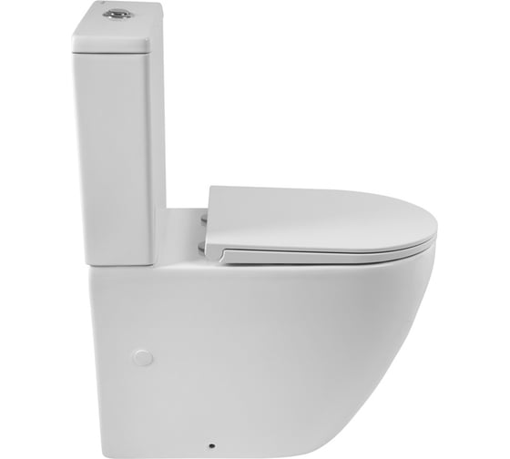 Унитаз-компакт безободковый с быстросъемным сидением с миколифтом BelBagno SFERA-R BB2141CPR/BB902SC