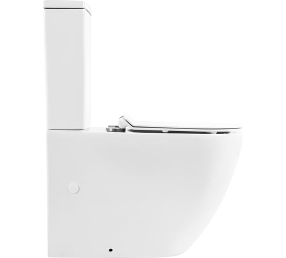 Унитаз-компакт безободковый с быстросъемным сидением с миколифтом BelBagno SFERA-R BB2141CPR/ BB2111SC