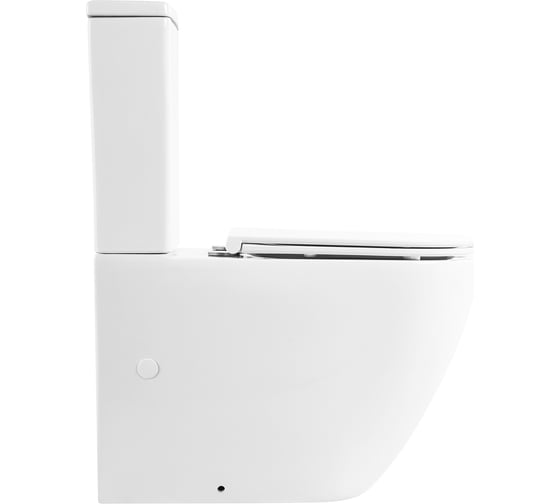 Унитаз-компакт безободковый с быстросъемным сидением с миколифтом BelBagno SFERA-R BB2141CPR/BB870SC