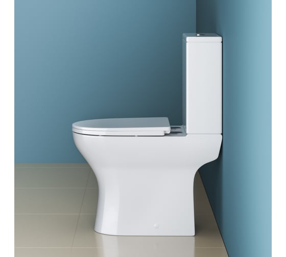 Унитаз-компакт безободковый с быстросъемным сидением с миколифтом BelBagno LOUNGE BB045CPR/BB045/051SC