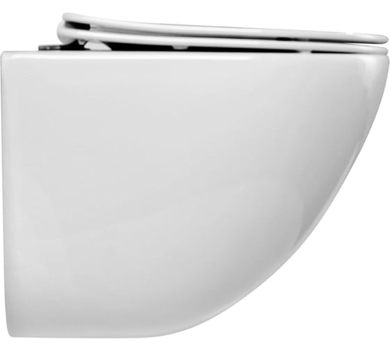 Унитаз подвесной безободковый с быстросъемным сидением с миколифтом BelBagno AMANDA BB051CHR/BB051SC