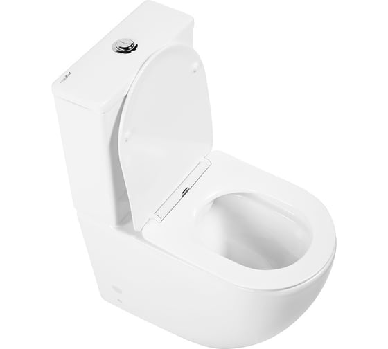 Унитаз-компакт безободковый с быстросъемным сидением с миколифтом BelBagno AMANDA BB051CPR/BB051SC