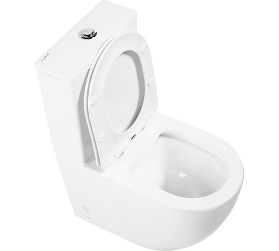 Унитаз-компакт безободковый с быстросъемным сидением с миколифтом BelBagno AMANDA BB051CPR/BB051SC