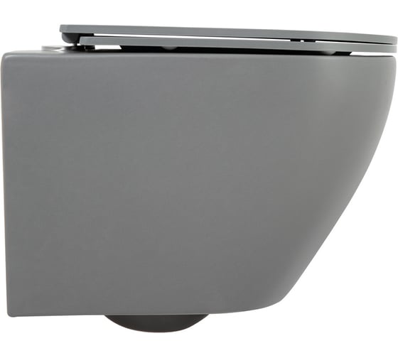 Унитаз подвесной безободковый с быстросъемным сидением с миколифтом BelBagno COLORATO BB062CHR-GR/BB062SC-GR