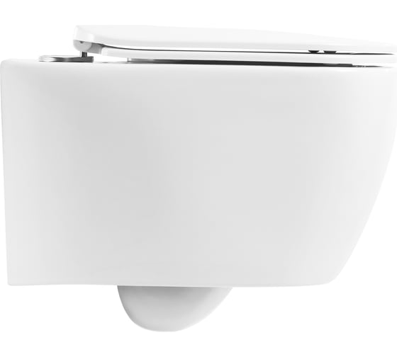 Унитаз подвесной безободковый с быстросъемным сидением с миколифтом BelBagno GENOVA BB1102CH/BB1102SC