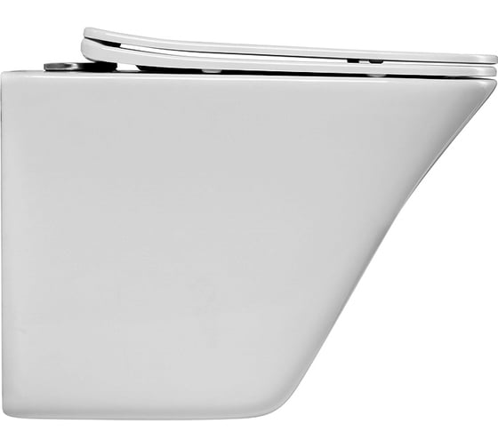 Унитаз подвесной безободковый с быстросъемным сидением с миколифтом BelBagno MARMI BB052CHR/BB052SC