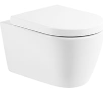 Унитаз подвесной безободковый с быстросъемным сидением с миколифтом BelBagno MARINO BB105CHR/BB105SC