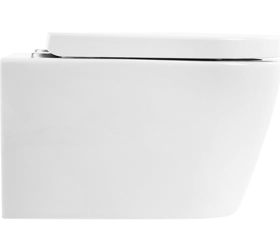 Унитаз подвесной безободковый с быстросъемным сидением с миколифтом BelBagno MARINO BB105CHR/BB105SC