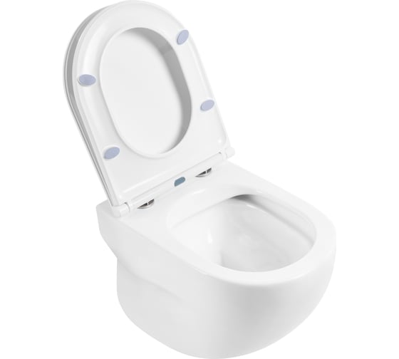 Унитаз подвесной безободковый с быстросъемным сидением с миколифтом BelBagno ONDA BB066CHR/BB870SC