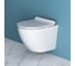 Унитаз подвесной безободковый с быстросъемным сидением с миколифтом BelBagno SFERA-R BB046CHR/BB2111SC 3
