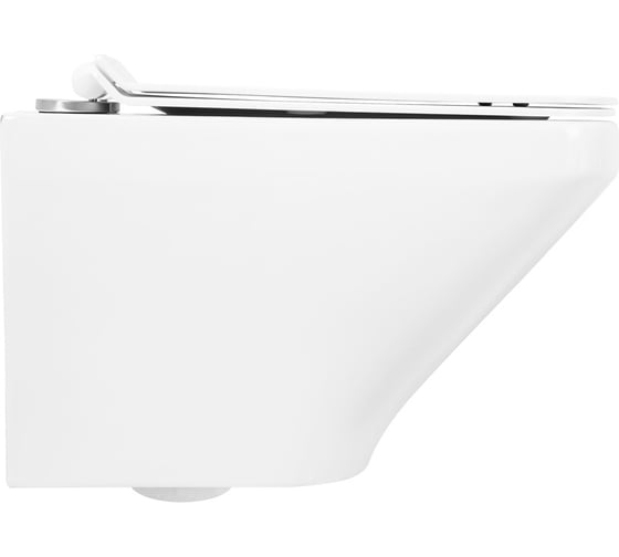 Унитаз подвесной безободковый с быстросъемным сидением с миколифтом BelBagno SELA BB3201CHR/BB3201SC